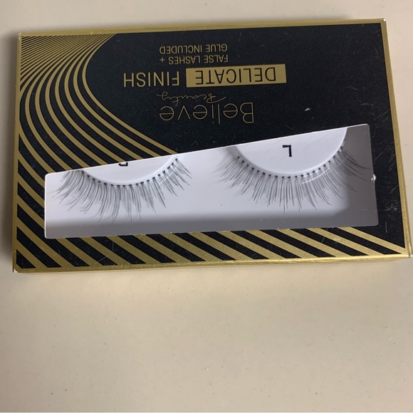 Believe Beauty Delicate Finish Lashes Glue set Discontinued Faux Black Eyelashes - Picture 3 of 6